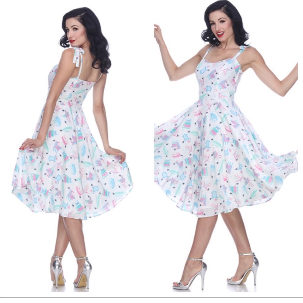 Bettie Page Albuquerque Retro Motel Dress Size 4